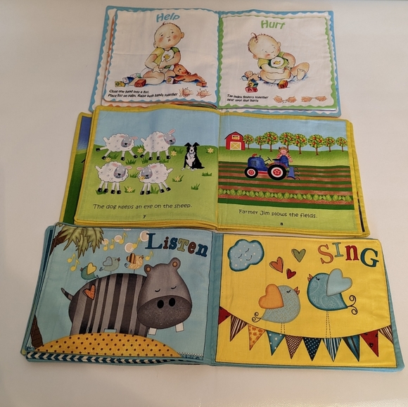 Soft Infant Books, 3 pieces, various colors - Picture 5 of 9
